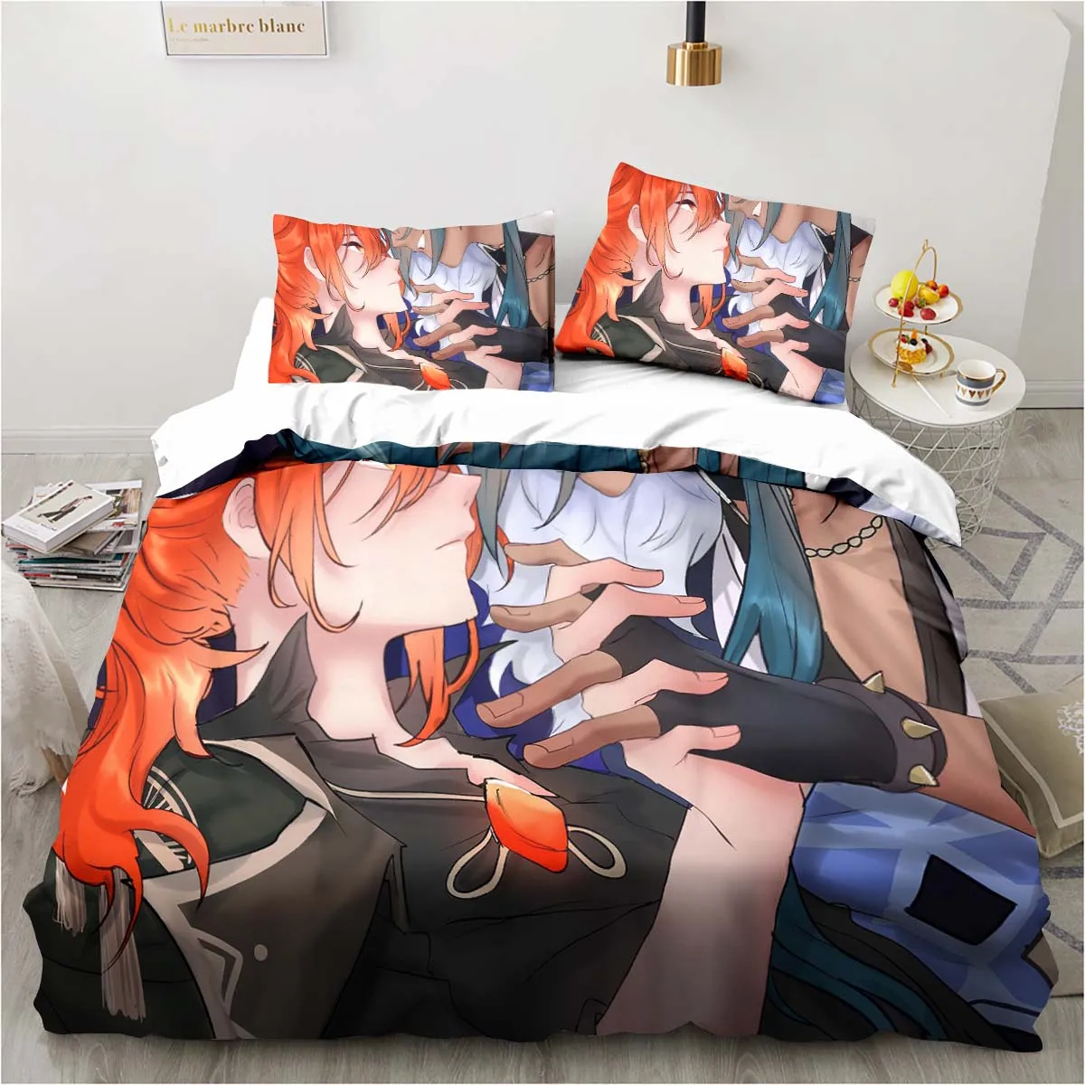 Linen Duvet Cover - Parure de lit de jeu de