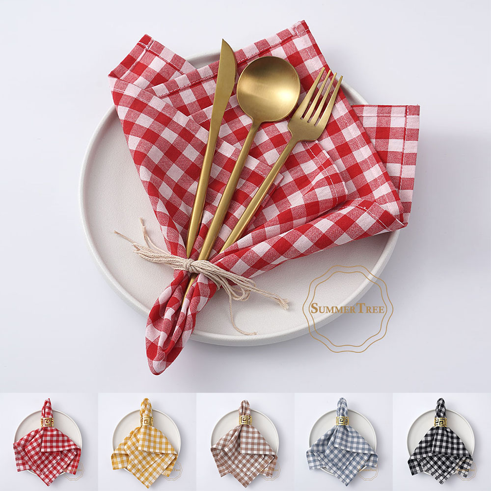 Linen Napkin Set - Serviette de table en coton à