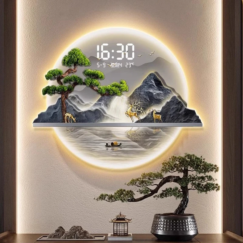 Luxury Lifestyle Aesthetics - Horloges murales de style chinois, design