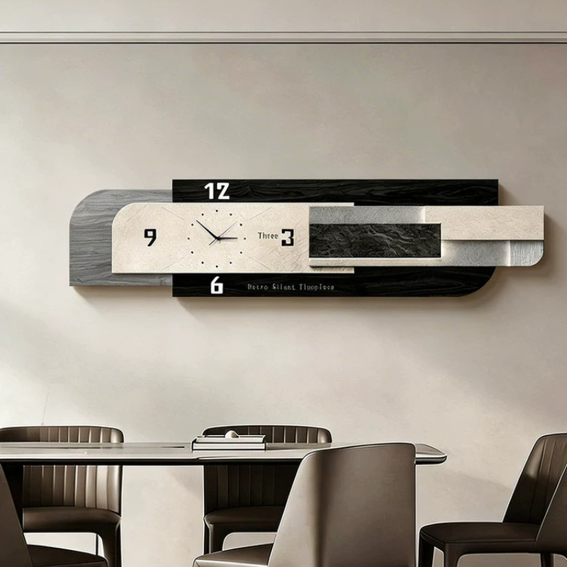 Luxury Lifestyle Aesthetics - Horloge murale de luxe pour salon,