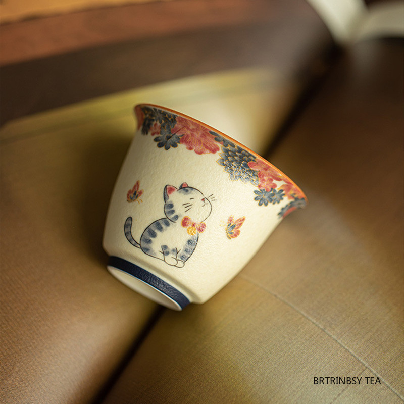 Handmade Ceramic Mug - Tasse à thé chinoise Vintage en