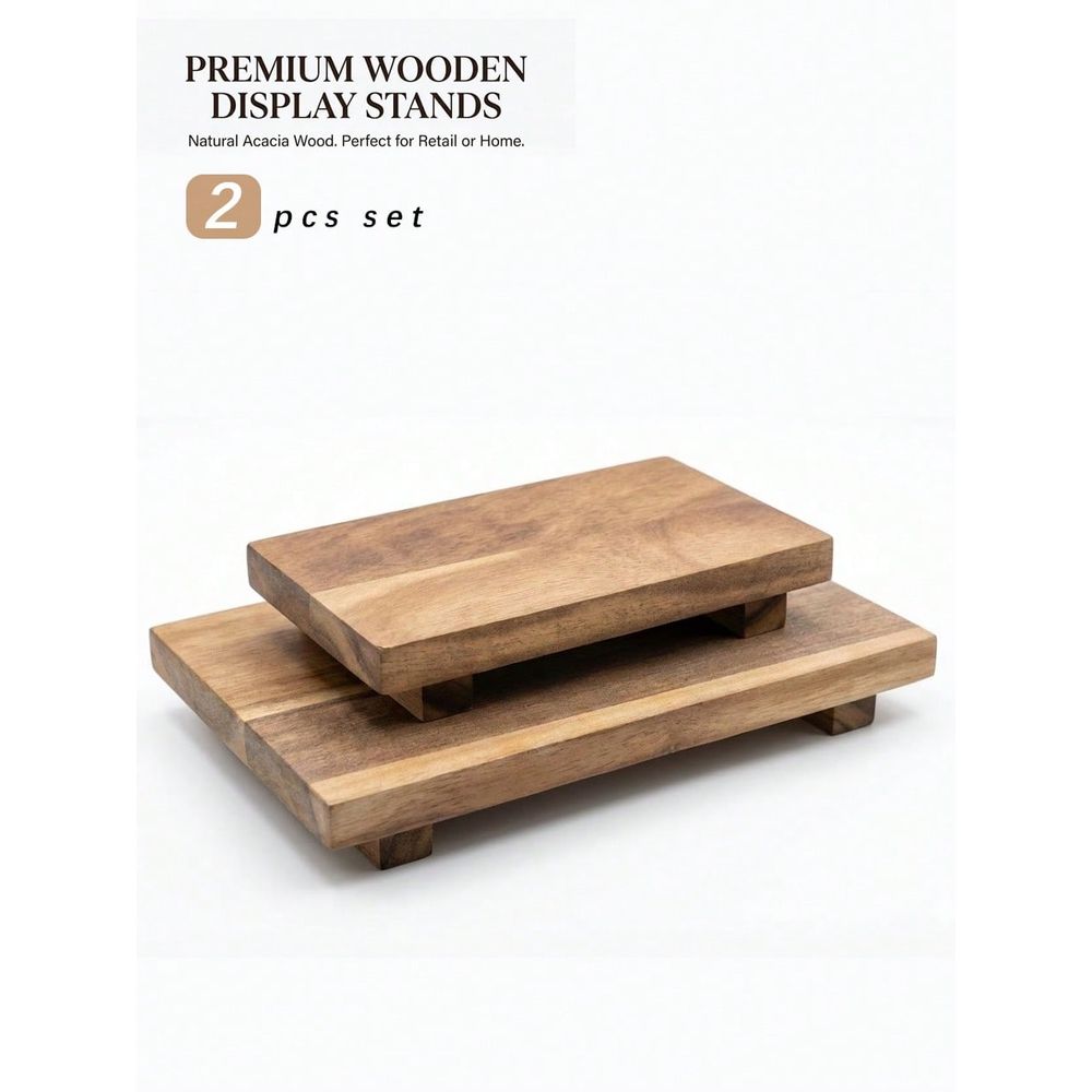 Wooden Serving Tray - Ensemble de pièces : Plateau de