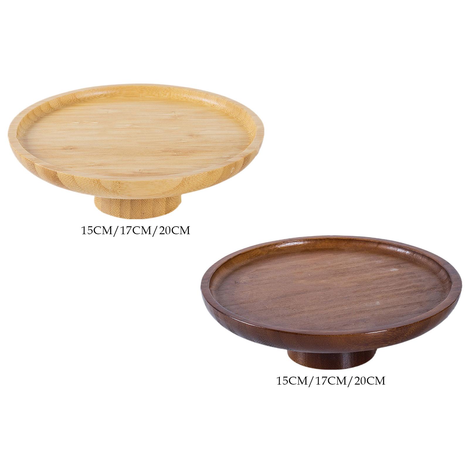Wooden Serving Tray - Support à gâteaux en bois, plateau