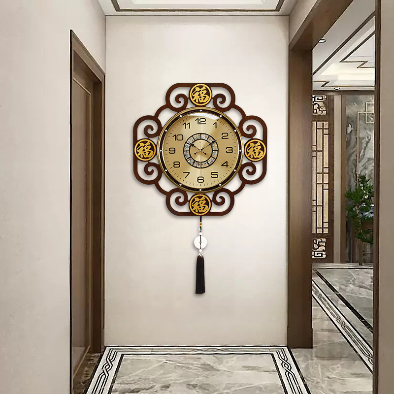 Luxury Lifestyle Aesthetics - Horloges murales esthétiques de style chinois,