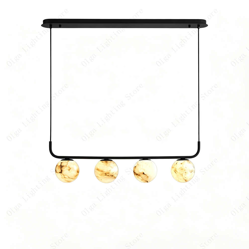 Luxury Lifestyle Hotel - Suspension linéaire de luxe en marbre