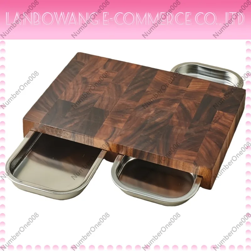 Wooden Serving Tray - Planche à découper en noyer avec
