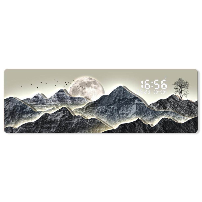 Luxury Lifestyle Aesthetics - xx- Horloge murale de sécurité élégante,