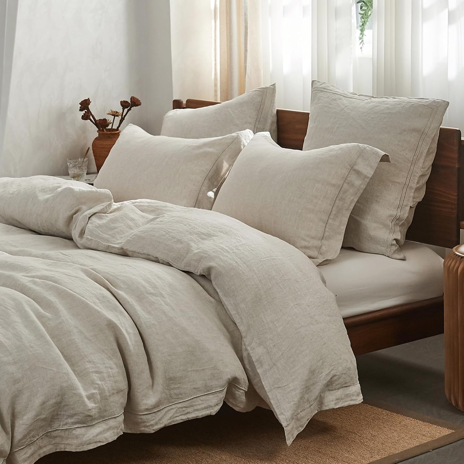 Parure de lit en lin pur lavé, - Linen Duvet Cover avis et prix