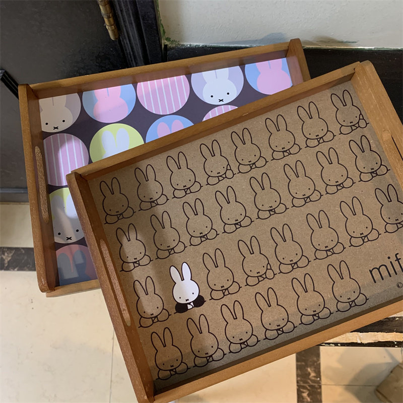 Plateau à thé en bois motif la - Wooden Serving Tray avis et prix