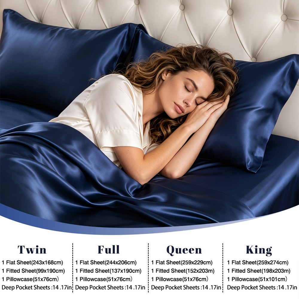 Ensemble de draps en satin 100 - Linen Duvet Cover avis et prix