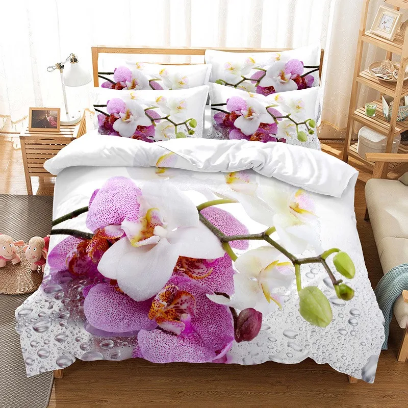 Ensemble de literie à fleurs,  - Linen Duvet Cover avis et prix