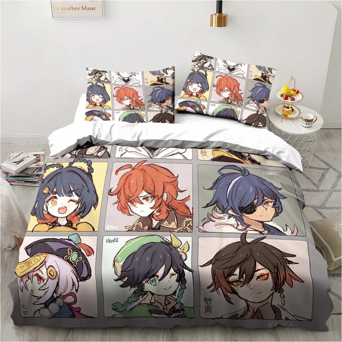 Parure de lit de jeu de dessin - Linen Duvet Cover avis et prix