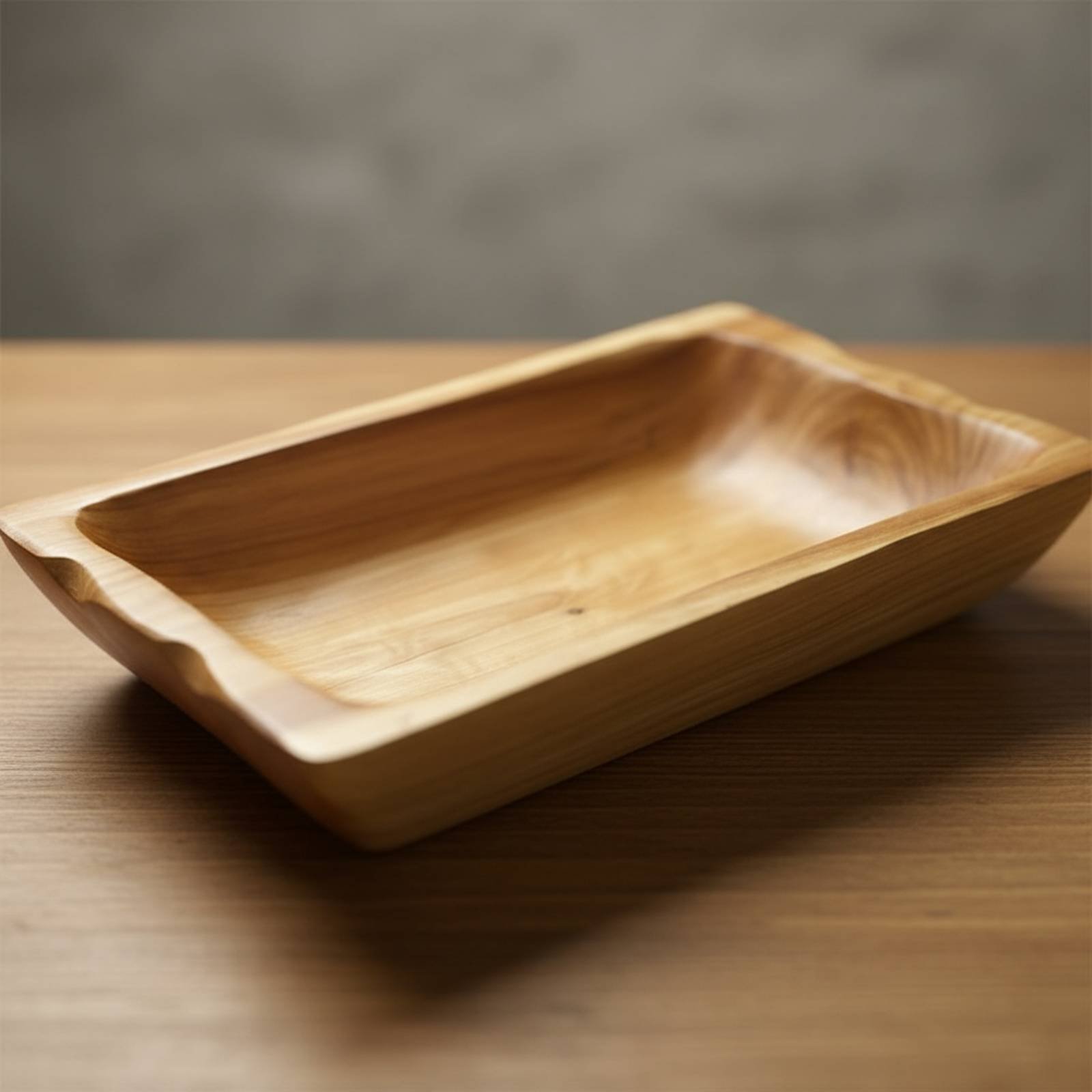 Bac de rangement en bois massi - Wooden Serving Tray avis et prix