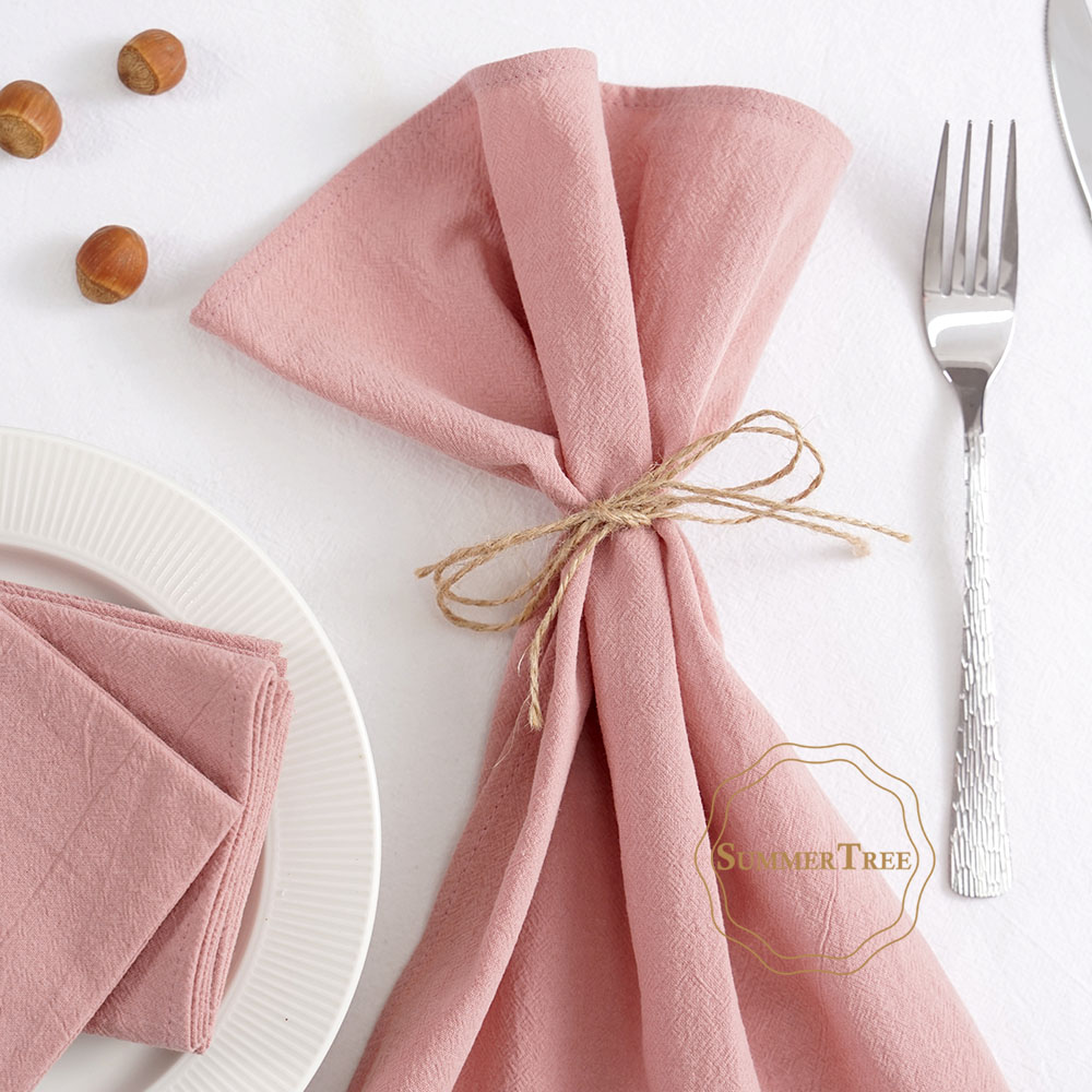 Lot de 24 serviettes en tissu  - Linen Napkin Set avis et prix