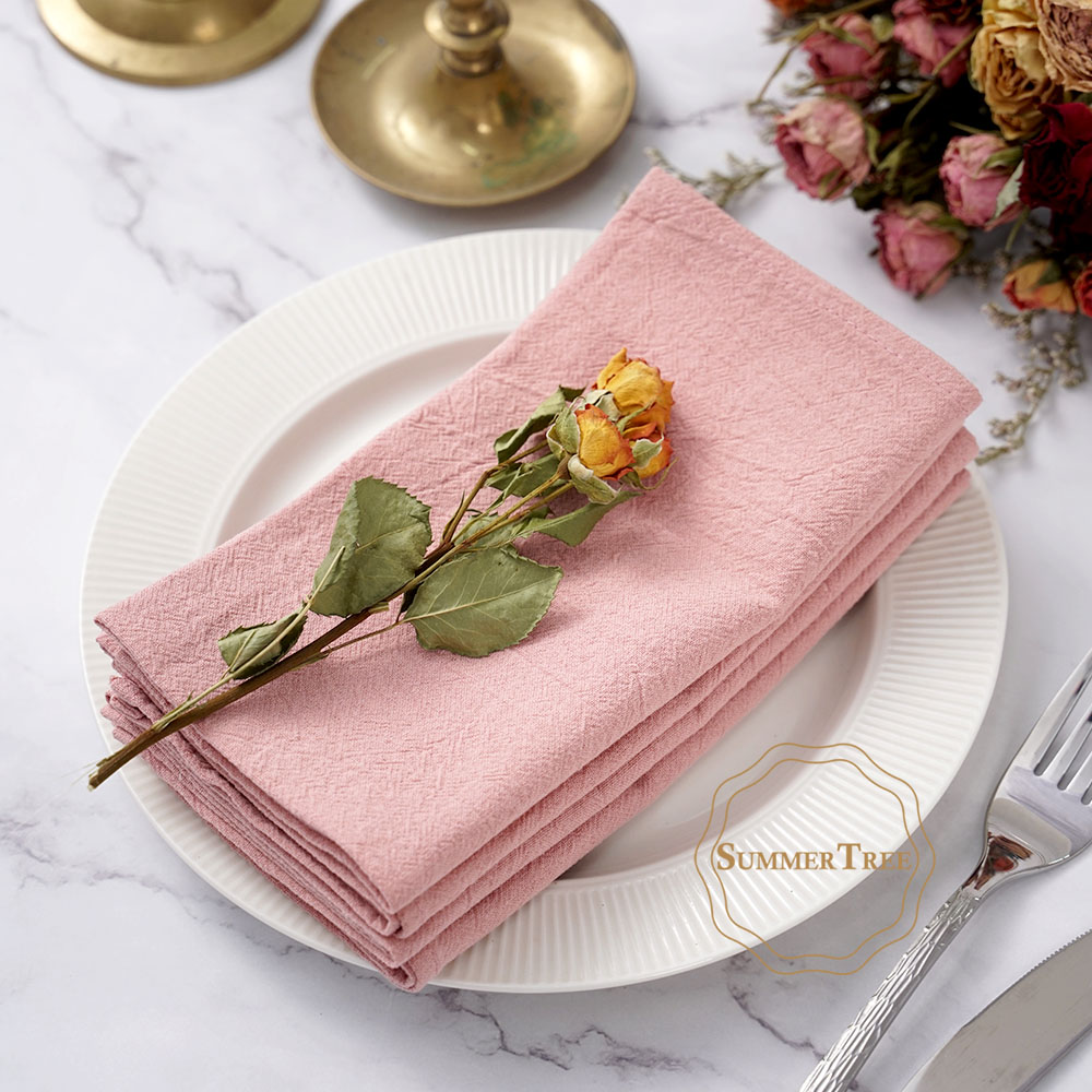 Lot de 24 serviettes en tissu  - Linen Napkin Set avis et prix