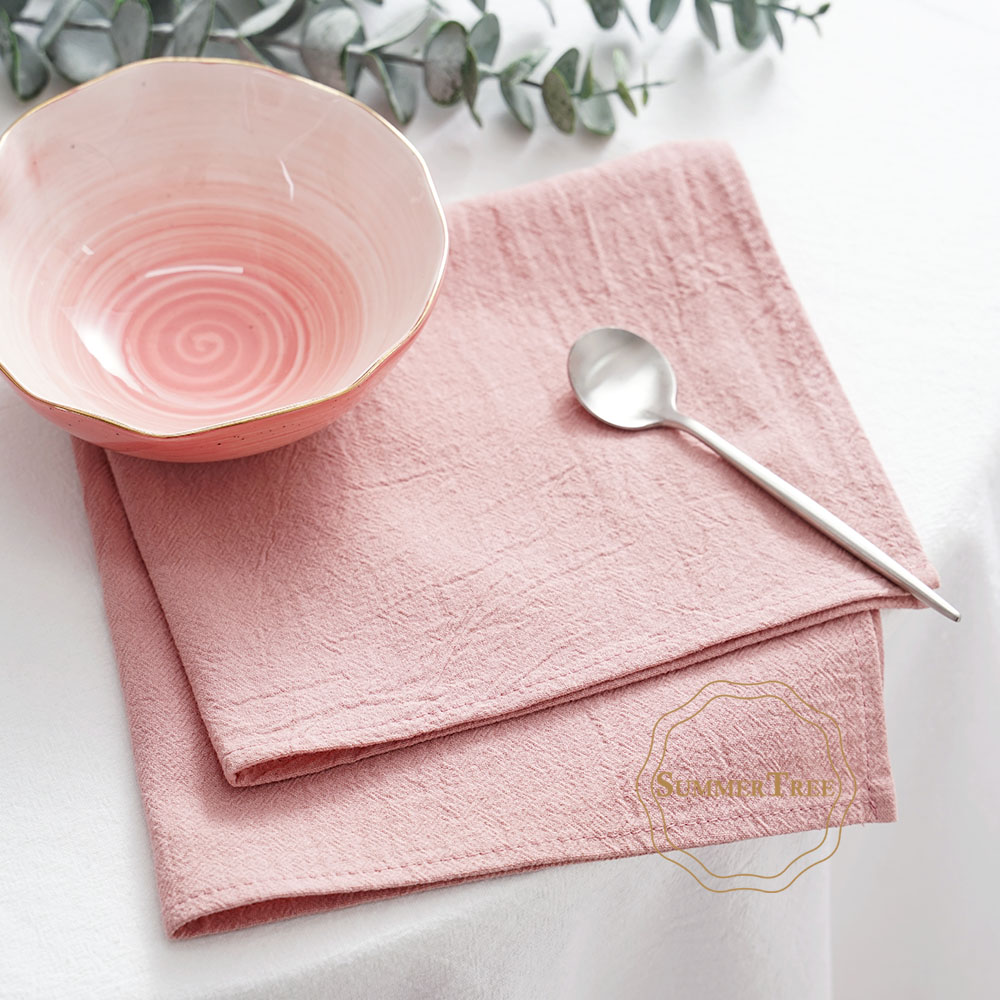 Lot de 24 serviettes en tissu  - Linen Napkin Set avis et prix