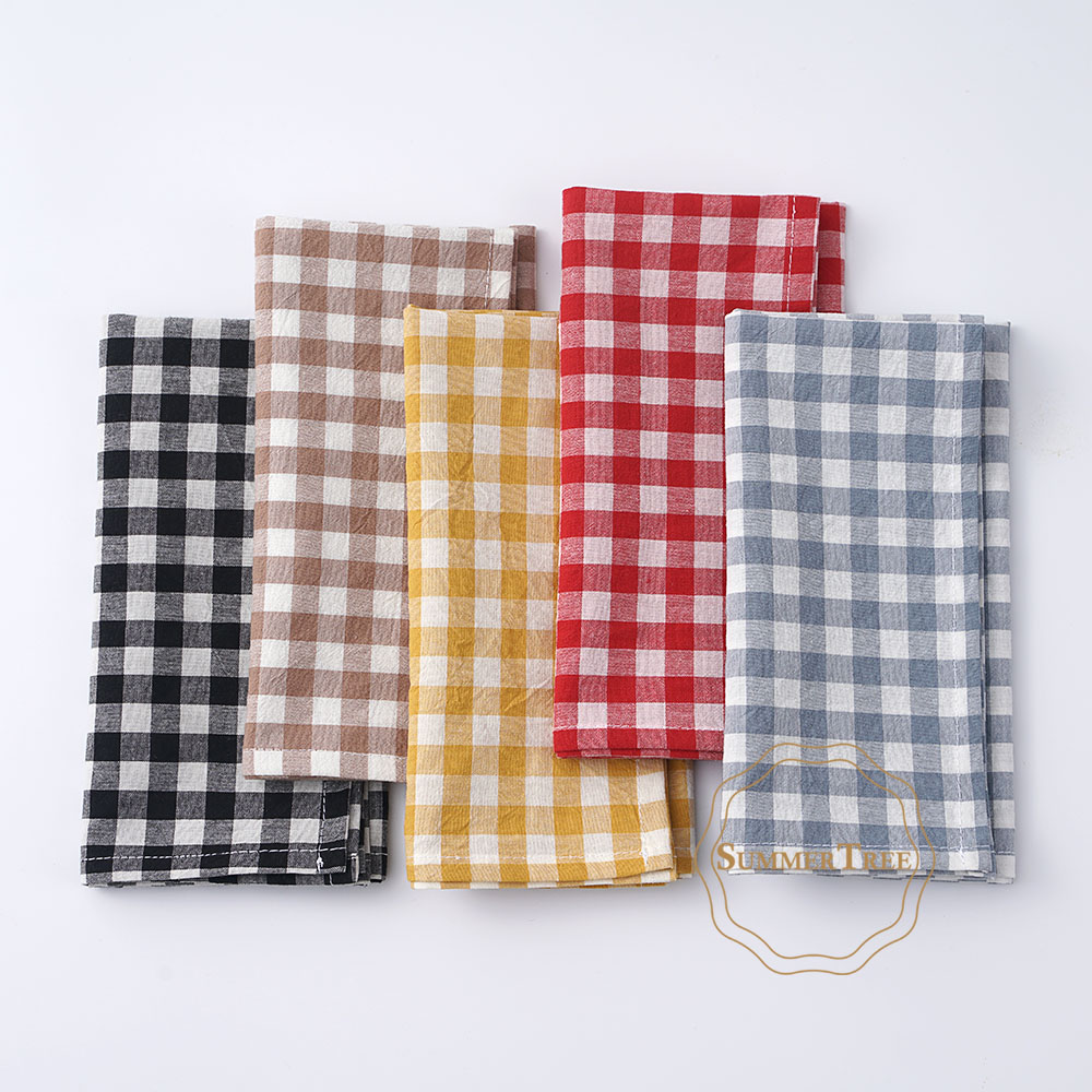 Serviette de table en coton à  - Linen Napkin Set avis et prix
