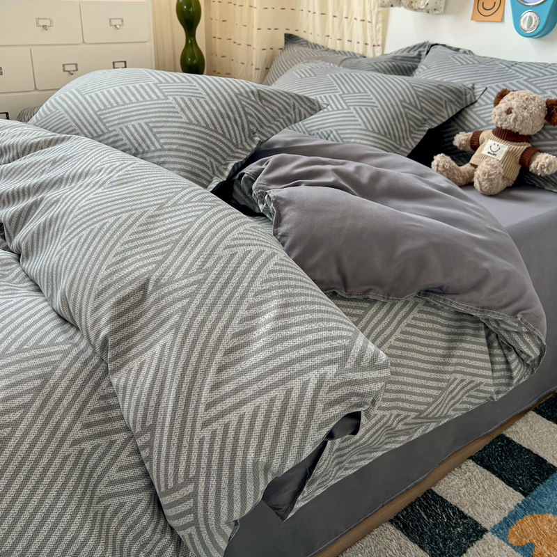 Ensemble de literie géométriqu - Linen Duvet Cover avis et prix