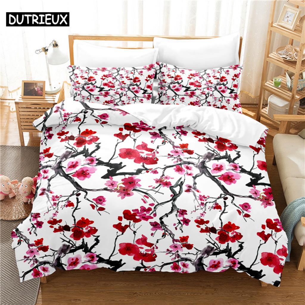 Ensemble de literie à fleurs,  - Linen Duvet Cover avis et prix