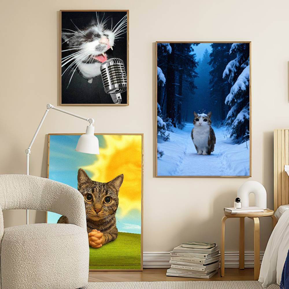 Affiche MEME de chat, grande,  - Luxury Lifestyle Wallpaper avis et prix