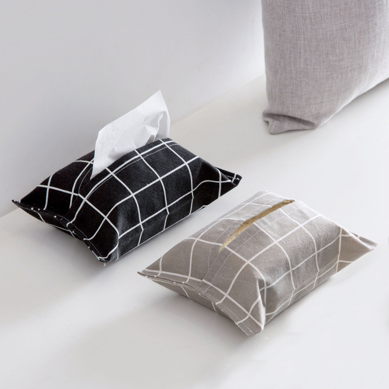 Boîte à mouchoirs en coton et  - Linen Napkin Set avis et prix