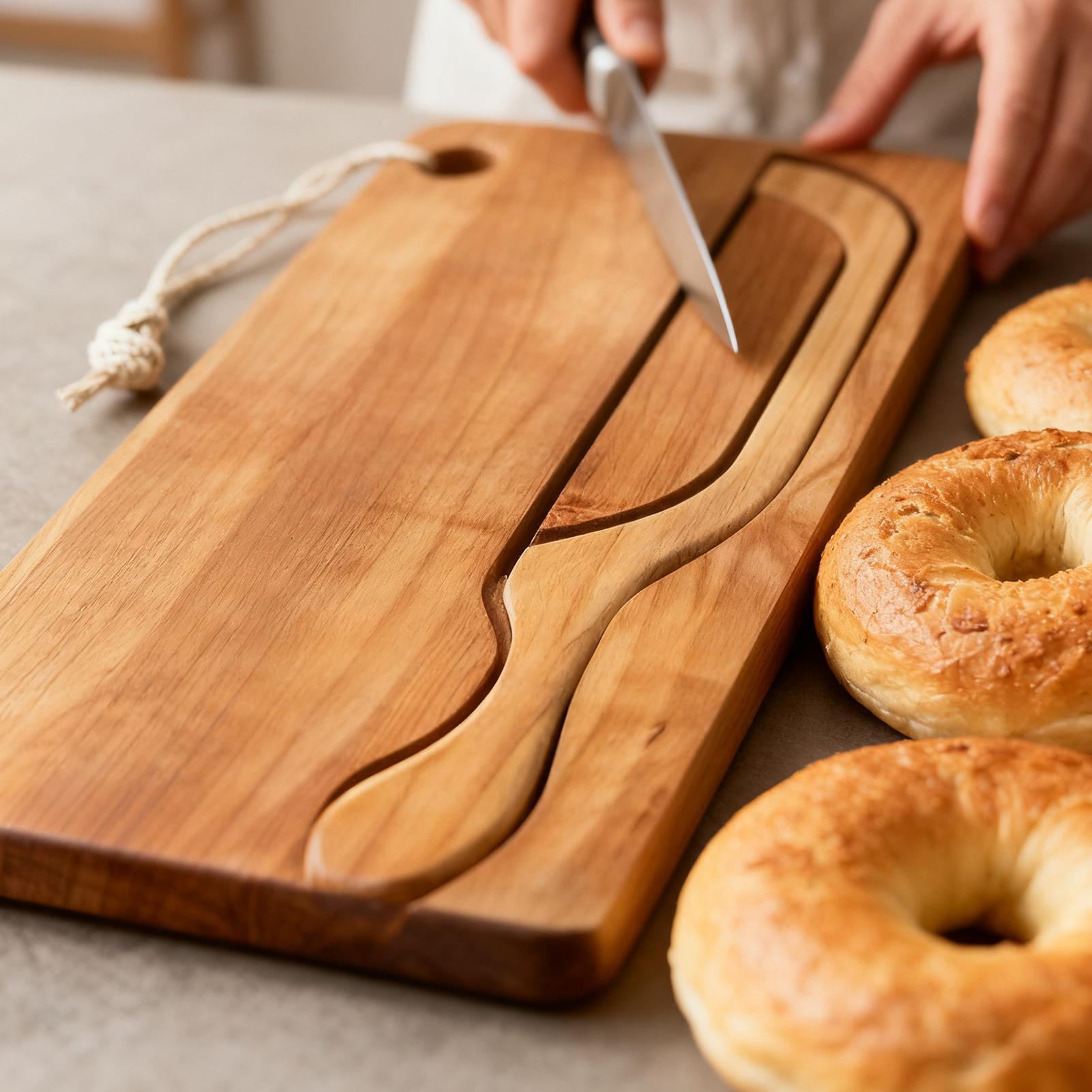 Coupe-pain pour le levain, en  - Wooden Serving Tray avis et prix