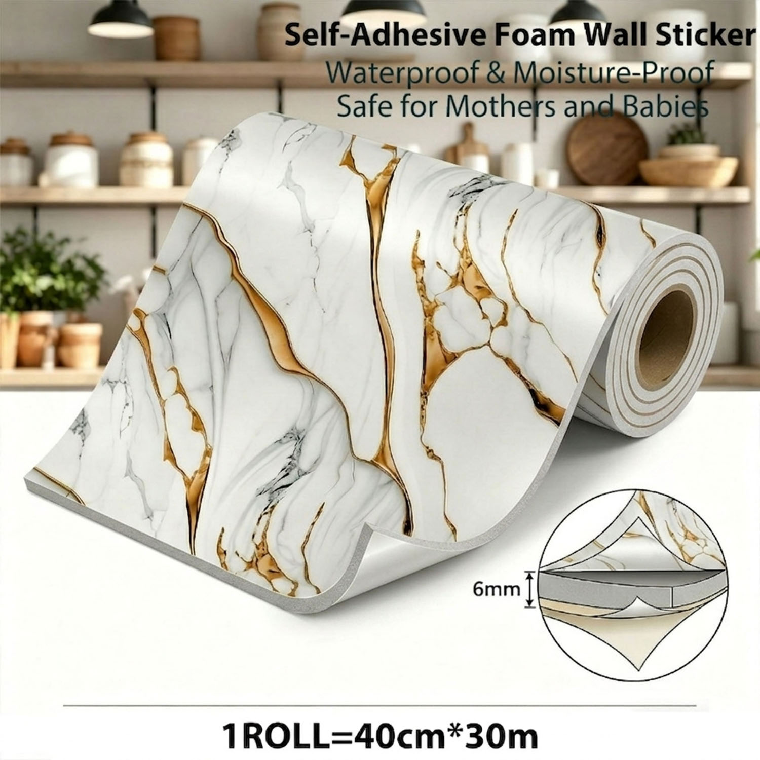 1 rouleau de papier peint auto - Luxury Lifestyle Wallpaper avis et prix