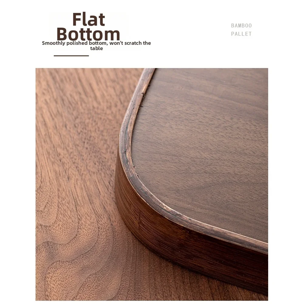 Plateau à thé en bois avec poi - Wooden Serving Tray avis et prix