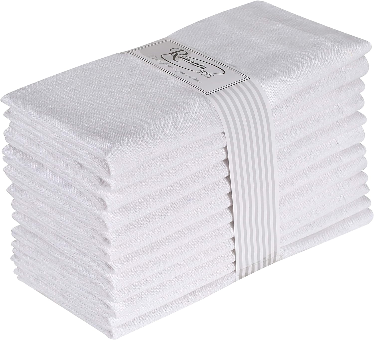 Serviette de table blanche 100 - Linen Napkin Set avis et prix